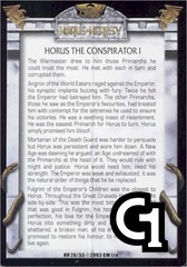 Horus the Conspirator I